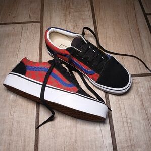 VANS Old Skool Sneakers Rally Checkered 90’s Y2K Skateboard